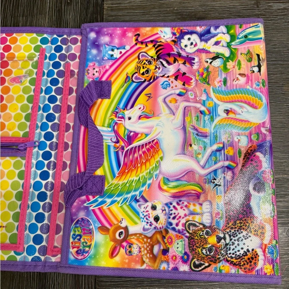 Lisa Frank Trifold Art Portfolio 2016 Cats Shihtzu Dog Rainbow Cute Nostalgia